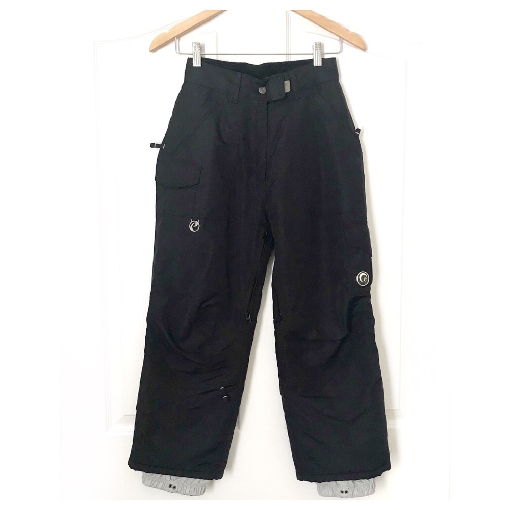 Powder Room Youth Black Insulated Snow Pants